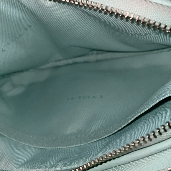 COACH ‘Jes Crossbody Bag’ in Sea Green Pebbled Leather - Picture 7 of 8
